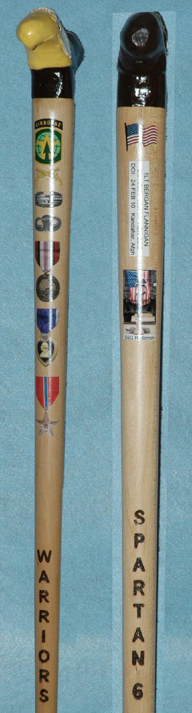 Cane carved by Joy Bauer of HVWC.
