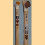Navy Electrician Mate 3rd Class Delbert M. Nash. Cane carved by Frank Bottego of HVWC.