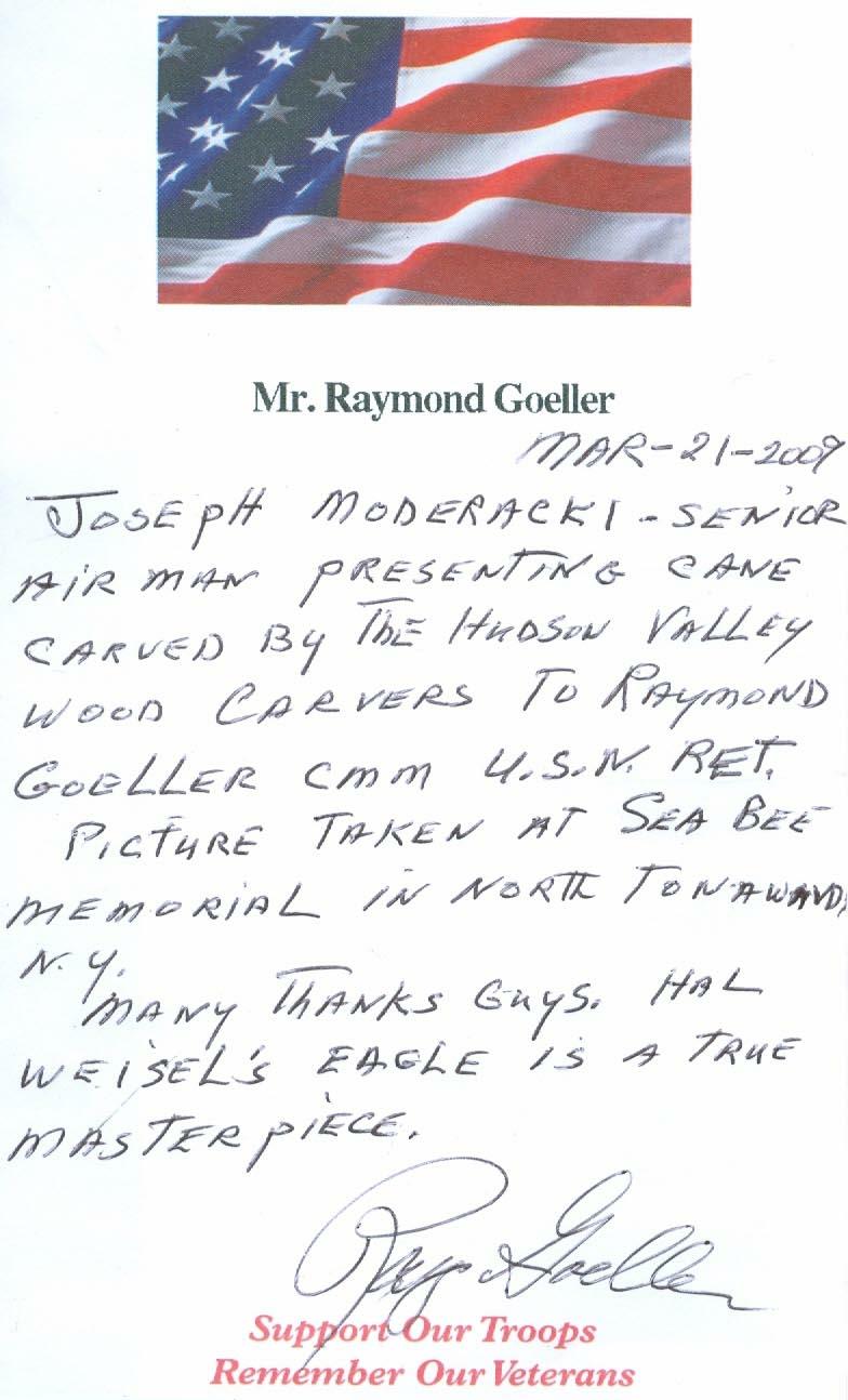 NAVY CMM Raymond Goeller by Hal Weisel.