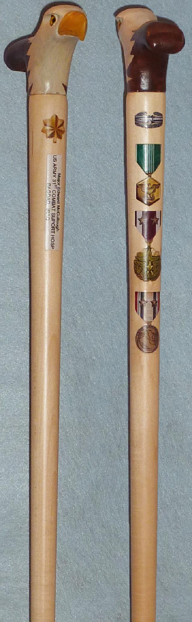 Cane carved by Ralph Herrmann of HVWC.