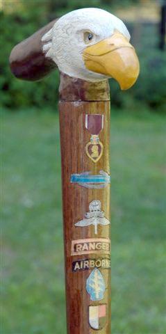 Cane carved by Ralph Herrmann of HVWC.