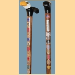 Army John Walters. Cane carved by Pat Paraggio of HVWC.